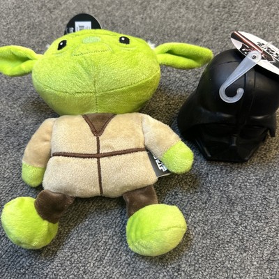 Star Wars Darth Vader, Dog Toy Tough Rubber, Black, Chew, Chase & Fetch NEWof2