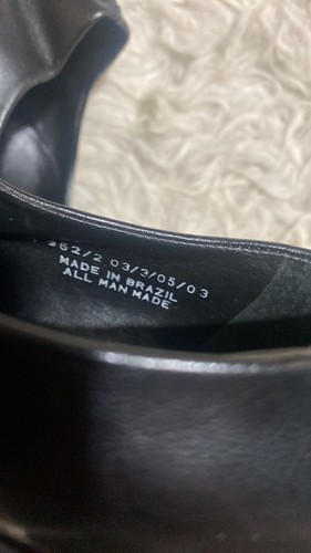 Franco Sarto Vintage Y2K Black Leather Chunky Square Toe Block Heel - Size 6M - Picture 8 of 8