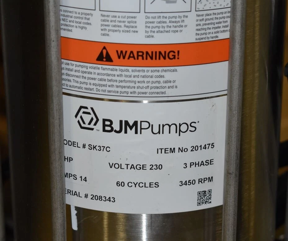 Bombas subermibles BJM - SK37C-230 Foto 2 de 4