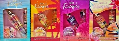 SOFRAGRANCE So...? Escapes Body Mist Body Butter Set Majorca Love, Ibiza Dreams, Bali Breeze