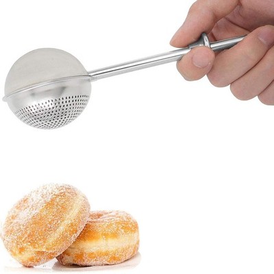HULISEN Flour Duster for Baking, One-Handed Operation, 304 1 Pack, Silver