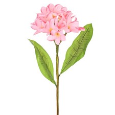 1-Pack Artificial Plumeria Flower Heads, 7.87" Fake Flowers,Pink