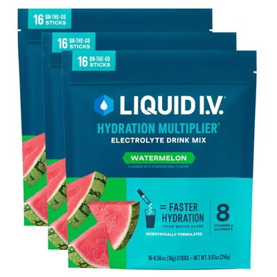Electrolyte Powder Drink Mix Hydration Multiplier Watermelon 48 Servings Liquid