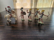 Britains (Herald) Trojan Warriors One Mounted One Swordsman And  Three Archers