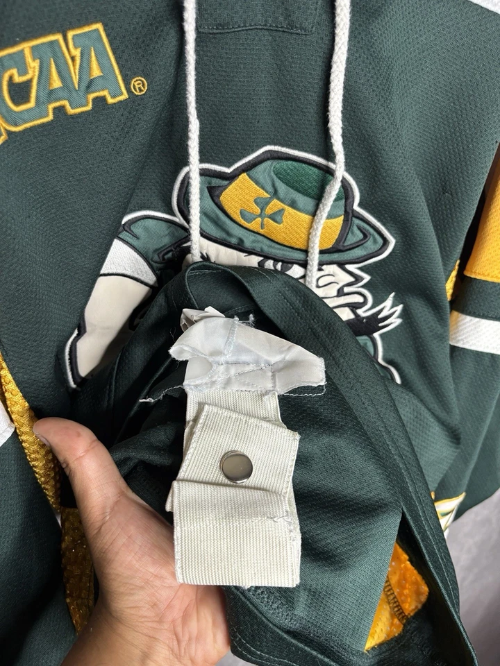 Camiseta deportiva de hockey Zephyr irlandesa de lucha Notre Dame de colección de los 90 para jóvenes grandes niños Foto 3 de 4