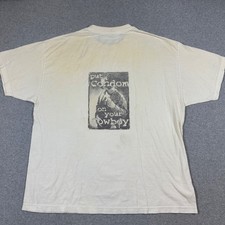 VTG Murina Sz XXL Put a Condom On Your Cowboy T Shirt USA Made **READ