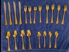 Hampton Silversmiths "KATRINKA" 20 Pc Elctroplated 24k Gold SERVICE FOR 4 — photo 5