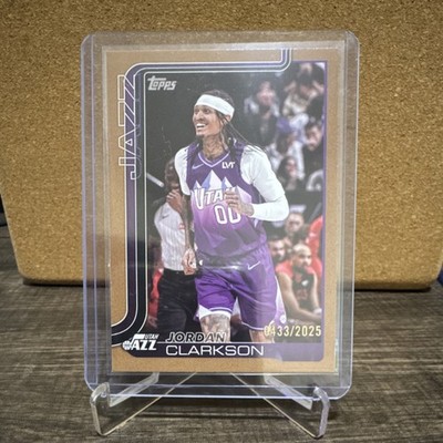 Topps 2025-26 Jordan Clarkson Utah Jazz Gold Parallel Serial #132 /2025