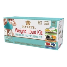 HYLEYS 14 Day Weight Loss Tea – 42 Tea Bags – Garcinia Cambogia, Matcha Green