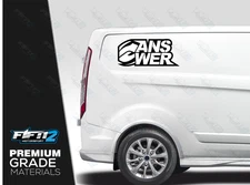 Answer Large Van Vinyl Graphics Decals Stickers Wrap Motocross MX Road Race