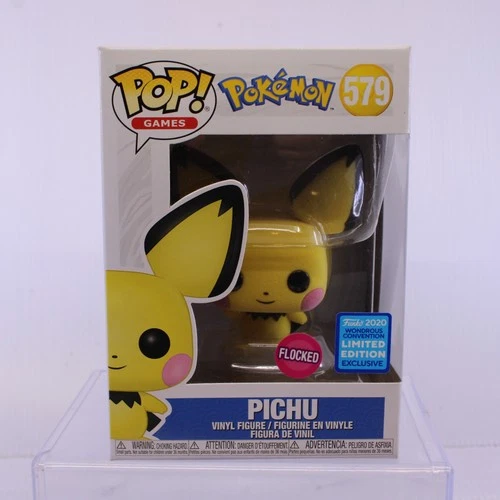 G3 Funko Pop Games Pokemon PICHU Flocked Wonder Exclusive Vinyl Figure 579