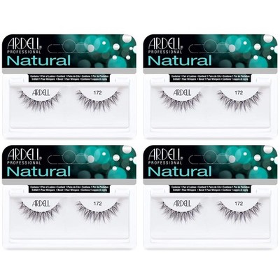 Ardell Lashes 172 Natural Look Reusable Fake Eyelashes 4 Pack