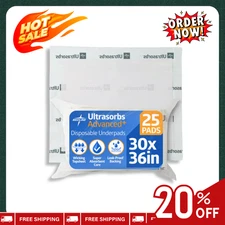 SALE Medline Ultrasorbs Bed Pads Disposable Adult, Advanced+ Premium Ultra Thick
