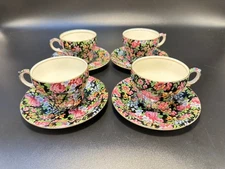 Royal Winton Chelsea Set of Four Cup and Saucers Free Shipping