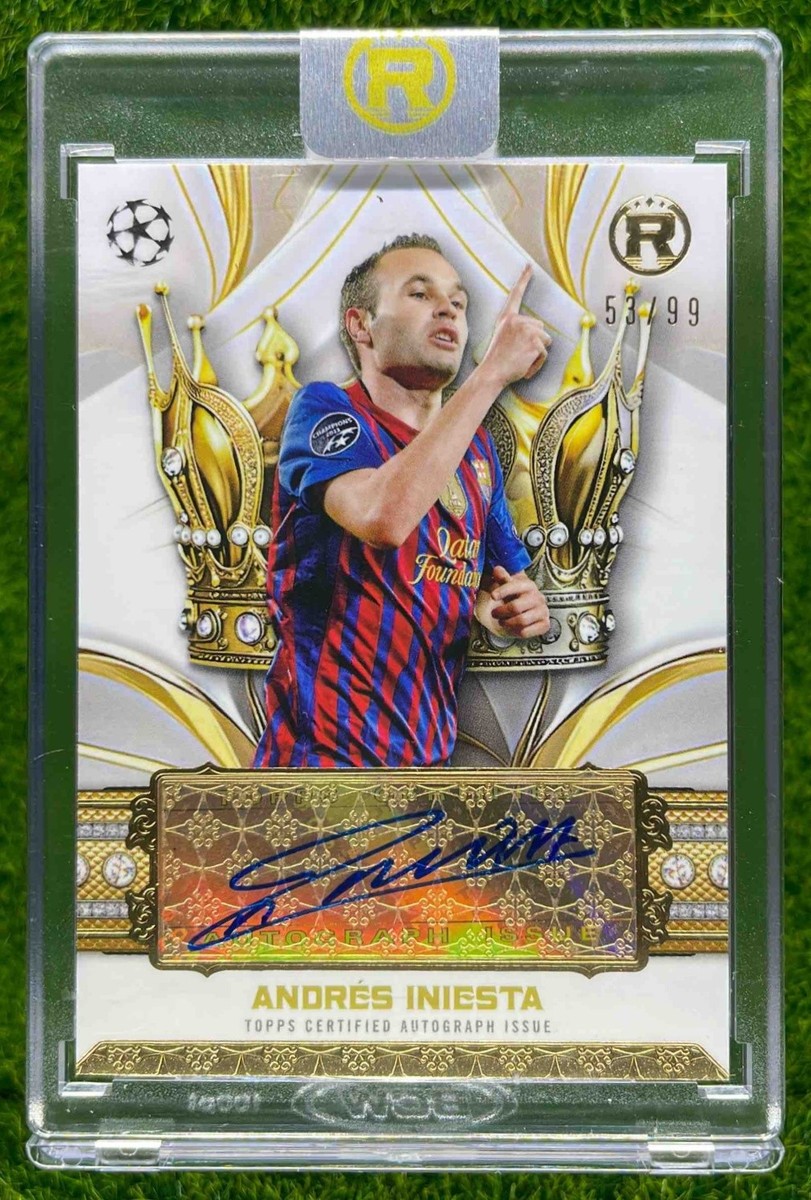 元スペイン代表 アンドレス・イニエスタ FCバルセロナ 直筆サイン入り