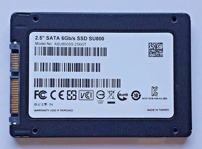 ①【動作確認済み】ADATA 2.5インチSSD SU800 256GB 256GB SATA ADATA Ultimate SU800 ASU800SS-256GT 3D NAND TLC SSD 2.5