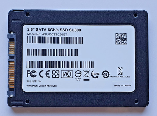 256 GB SATA ADATA Ultimate SU800 ASU800SS-256GT 3D-NAND TLC SSD 2.5" Festplatte