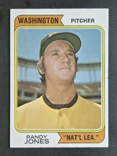 1974 Topps #173 Randy Jones - Washington Nat'L variation - Rookie Card - EX