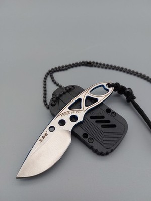 SanRenmu Messer ''The Violet'' 4101FUC-SIC bNeck Knife 12C27 Stahl Scheide LED