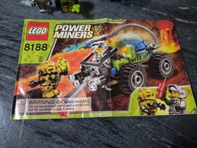 100% Complete Lego 8188 Power Miners Fire Blaster W/Instructions