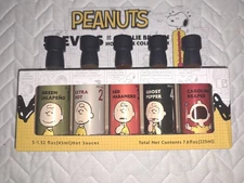 Collectible Peanuts 5 Levels of Charlie Brown Hot Sauce Collection Gift Idea NEW