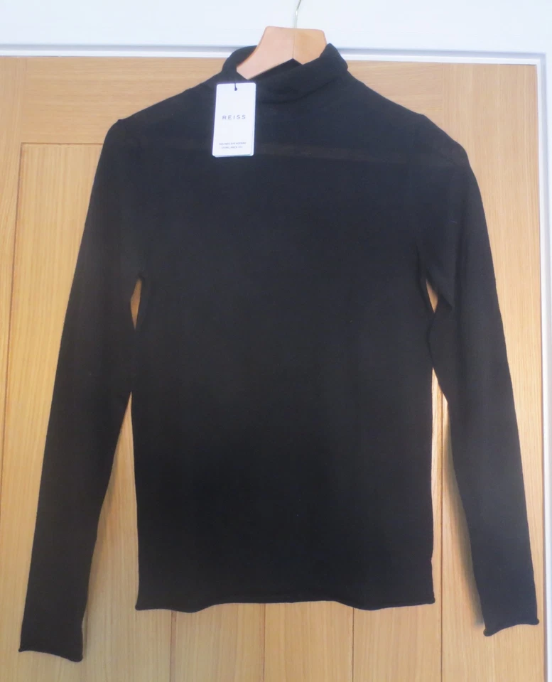 REISS High-Neck Wool and Cashmere Jumper- Size: Small BNWT - Image 2 of 4