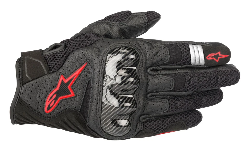 Motorrad Handschuh Alpinestars SMX-1 Air v2 Farbe: Schwarz/Rot Gr: M - Bild 1 von 1