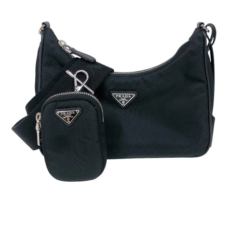 PRADA Embroidered Nylon Exterior Bags & Handbags for Women for