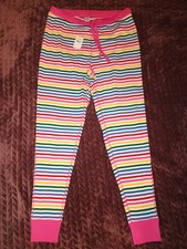 NWT Hanna Andersson Striped Long John Pajama Bottom Pant Pink XL Organic Cotton