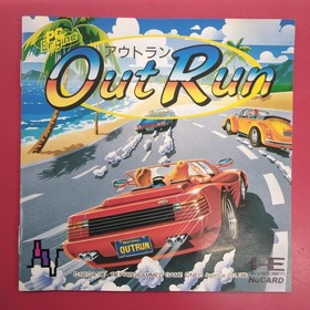 NEC PC Engine OutRun Game with Manual, No case, Used