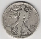 1941 S WALKING LIBERTY HALF DOLLAR 90% SILVER SAN FRANCISCO .50¢ UNITED STATES