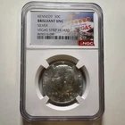 1968-D Kennedy Silver Half Dollar BU NGC Vegas Strip Hoard Coin
