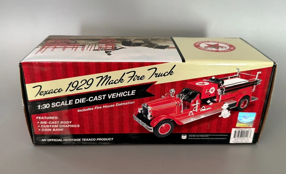 ERTL TEXACO 1929 MACK FIRE TRUCK COLLECTORS SERIES #15 – BANK - Image 2 of 4