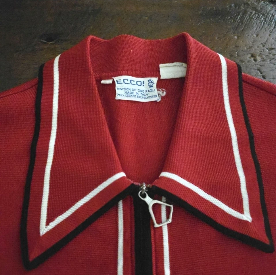 Camiseta vintage Gino Paoli italiana malha pista lazer rockabilly corre menor - Imagem 4 de 4