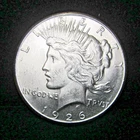 1926-P PEACE DOLLAR GEM UNCIRCULATED - 90% SILVER $ - PHILADELPHIA MINT