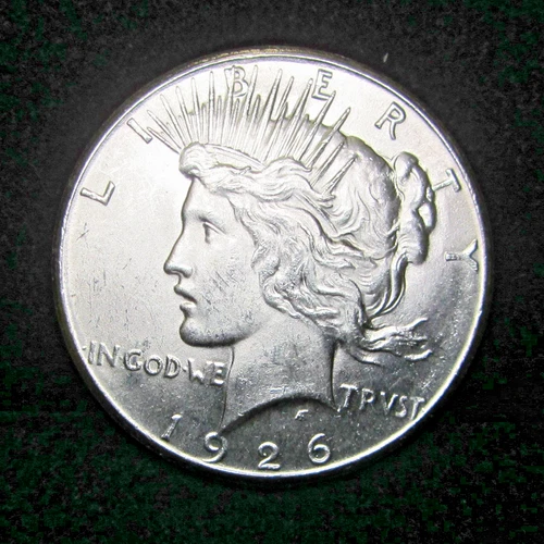 1926-P PEACE DOLLAR GEM UNCIRCULATED - 90% SILVER $ - PHILADELPHIA MINT