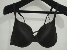 No Boundaries Push-Up Bra Black Lace 38B Wired J-hook On Straps Style #47007