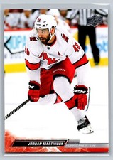 Jordan Martinook 2022-23 Upper Deck HOCKEY #527 Carolina Hurricanes