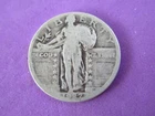 1927 25C STANDING LIBERTY SILVER QUARTER DOLLAR COIN 90% silver