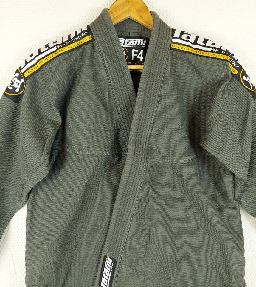 Kimono de Jiu-Jitsu TATAMI Fightwear verde F4 para hombre Foto 2 de 4