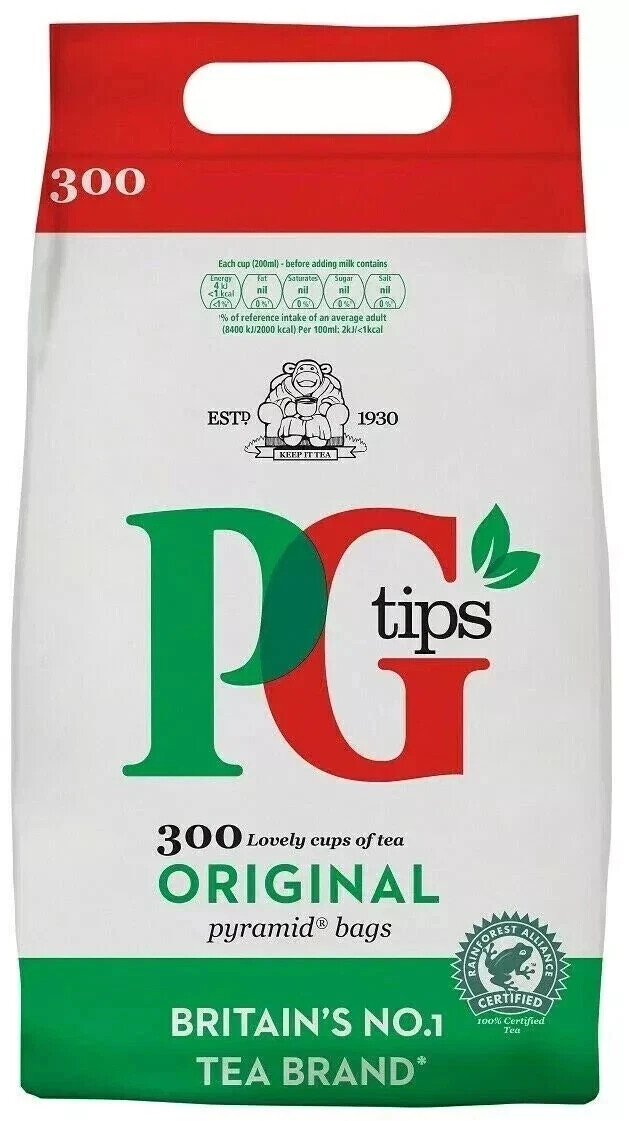 Schwarzer Tee PG Tips 2er Pack 600 Teebeutel Schwarztee