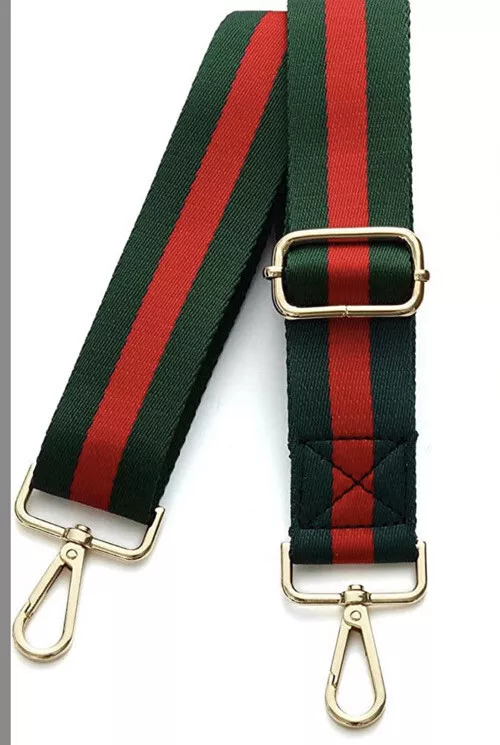 Red and green gucci purse strap sales