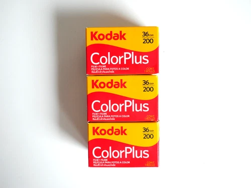 3 Rolls Kodak ColorPlus 200 36 Exposures 35mm Color Negative Film