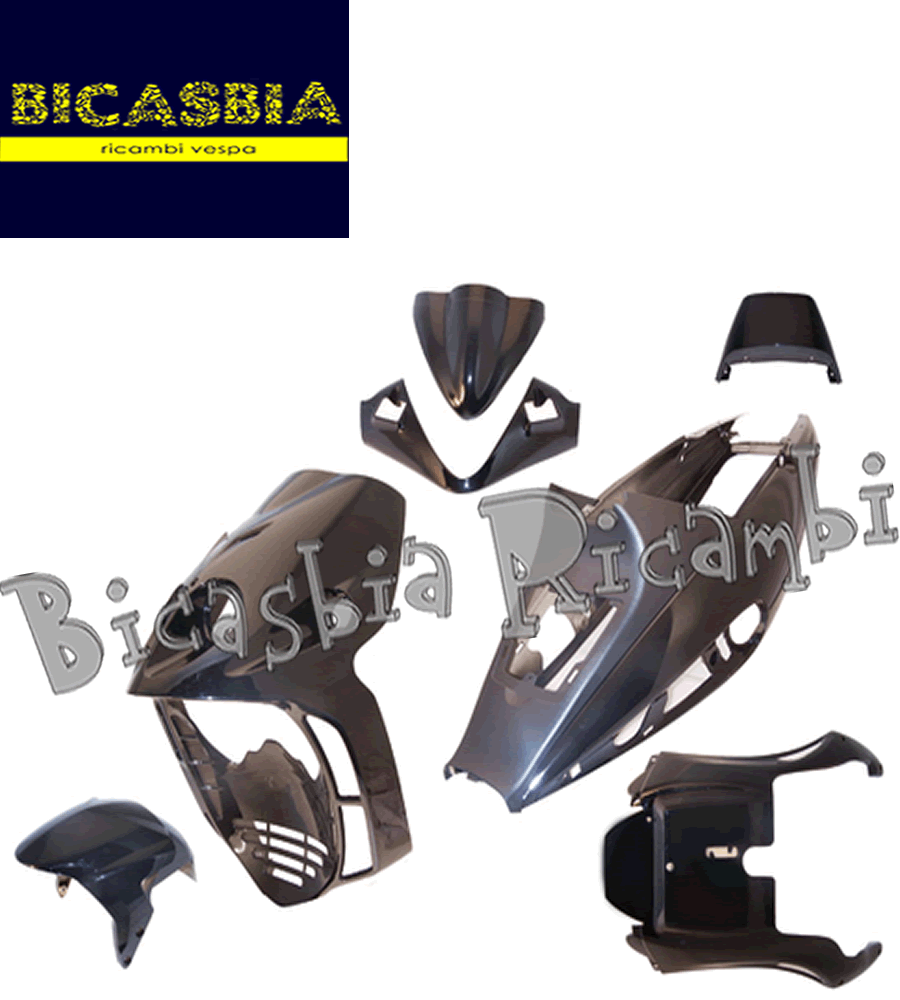7914 - Kit Fairings Shield Black Sides Malaguti 50 Phantom 7914 - Kit Fairings Shield Black Sides Malaguti 50 Phantom