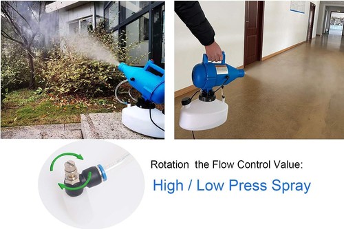 4.5L Portable Electric ULV Fogger Sprayer Disinfection Fogging Machine For Hotel - Picture 12 of 19