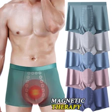 5 Packs Magnetic Therapy Men Boxer Shorts Enlargement Underwear Prostate Massage