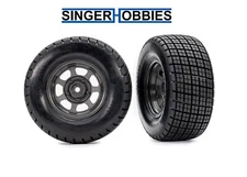 Traxxas 10474 (x)  Tire & Wheel Hoosier 4wd Front or Rear MODIFIED/SLASH TRA1