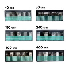 30pc Diamond Tip Cutting Burr Bit Set for Rotary Tool Many Grit Sizes 