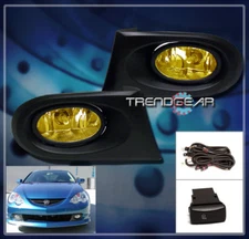 2002 2003 2004 ACURA RSX COUPE 2DR JDM BUMPER DRIVING YELLOW FOG LIGHTS+HARNESS