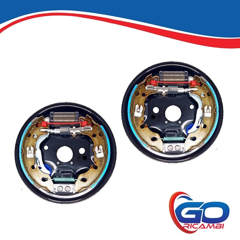KIT FRENI A TAMBURO POSTERIORI GANASCE CILINDRETTI PIATTELLO FIAT 500 PANDA 169 - Immagine 4 di 4